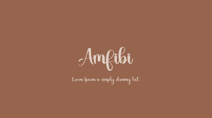 Amfibi Font