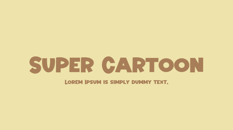 Super Cartoon Font