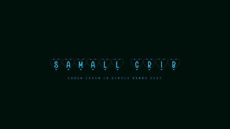 Samall Crib Font