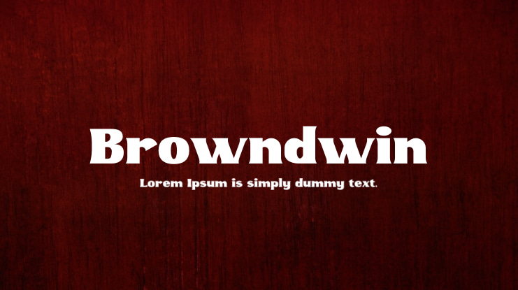 Browndwin Font