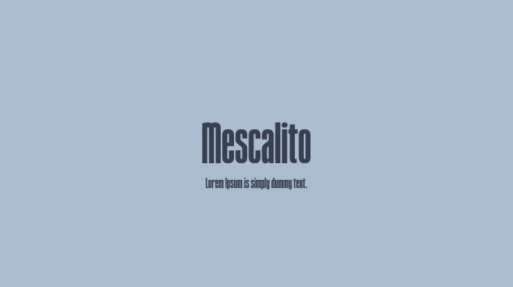 Mescalito Font