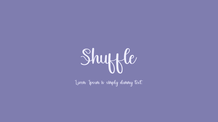 Shuffle Font