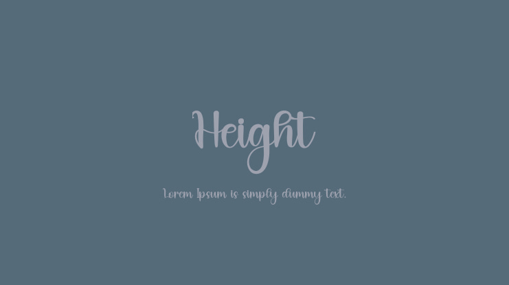 Height Font