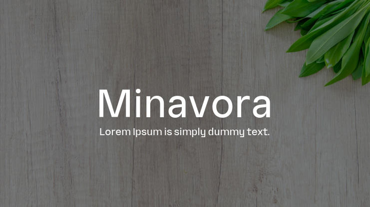 Minavora Font Family