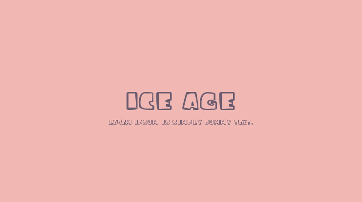 Ice Age Font