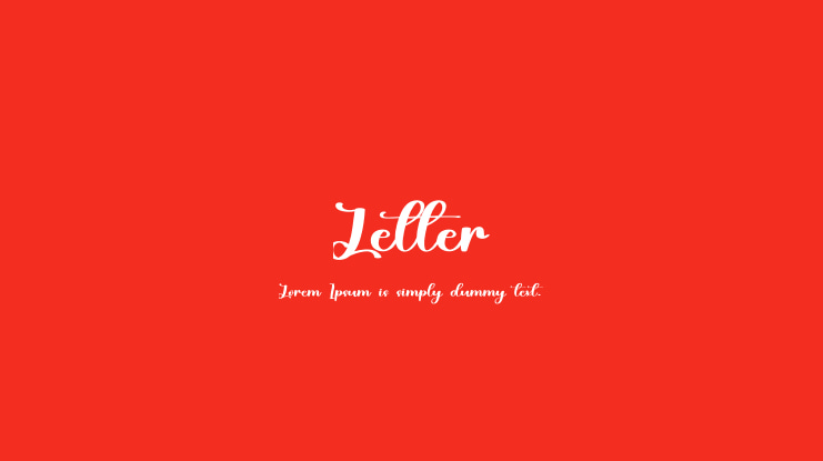 Letter Font
