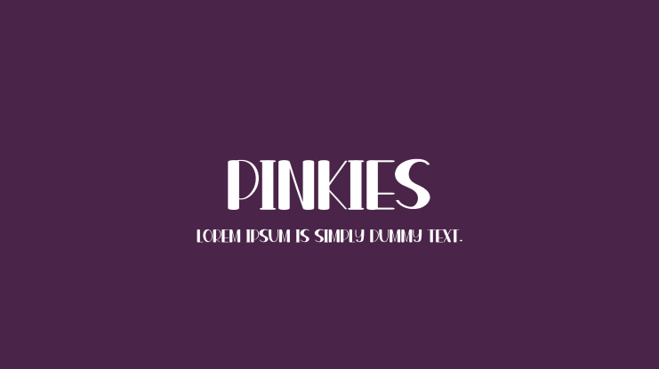 Pinkies Font