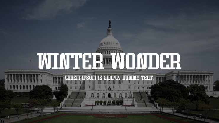 Winter Wonder Font