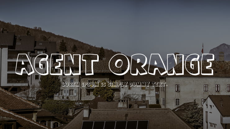 Agent Orange Font