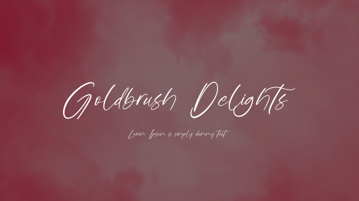Goldbrush Delights Font