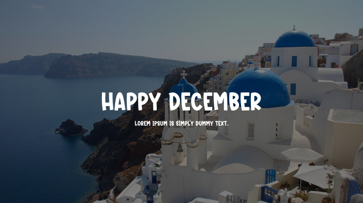 Happy December Font