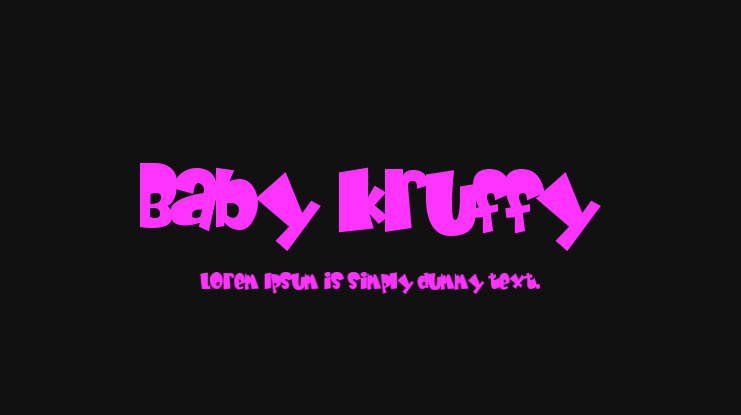 Baby Kruffy Font