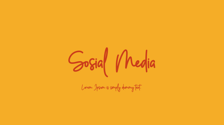 Sosial Media Font