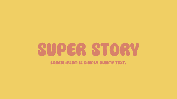 Super Story Font