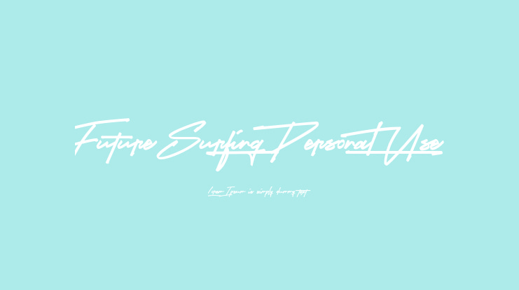Future Surfing (Personal Use) Font Family