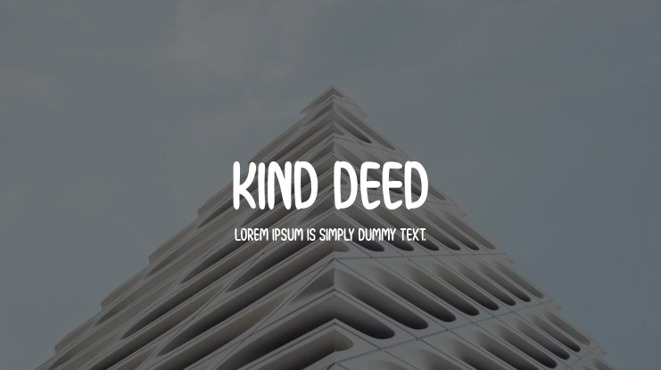 Kind Deed Font