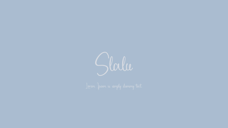 Slalu Font