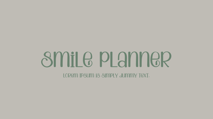 Smile Planner Font