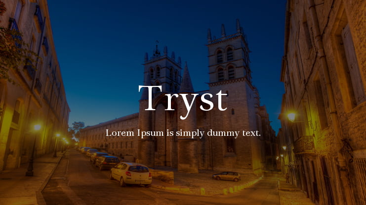 Tryst Font
