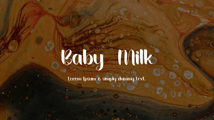 Baby  Milk Font