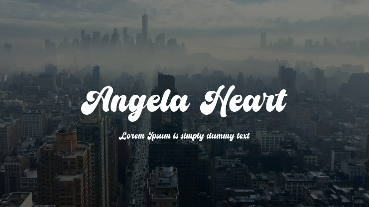 Angela Heart Font