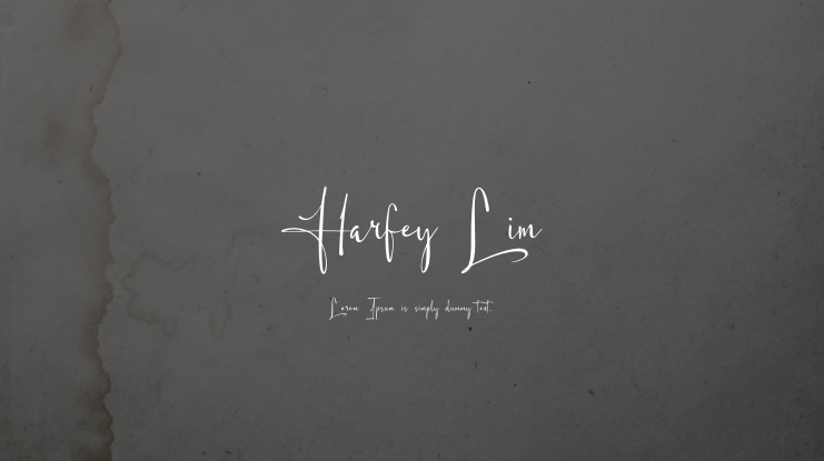 Harfey Lim Font