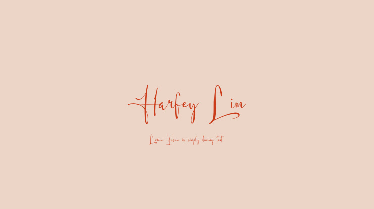 Harfey Lim Font