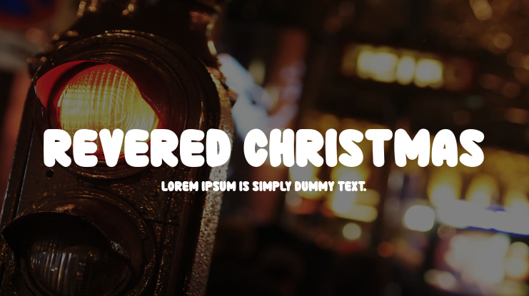 Revered Christmas Font