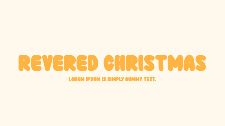 Revered Christmas Font