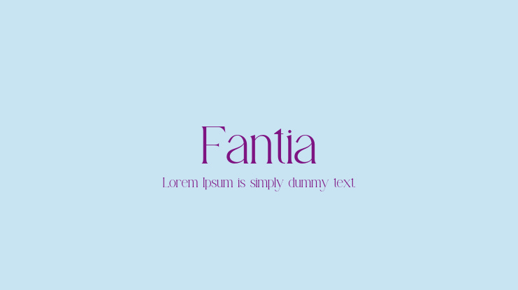 Fantia Font