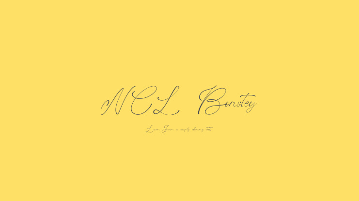NCL Bonstey Font