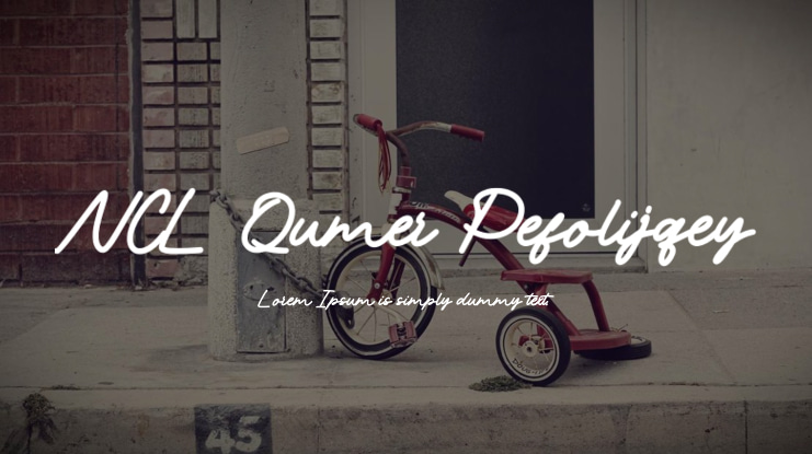NCL Qumer Pefolijqey Font