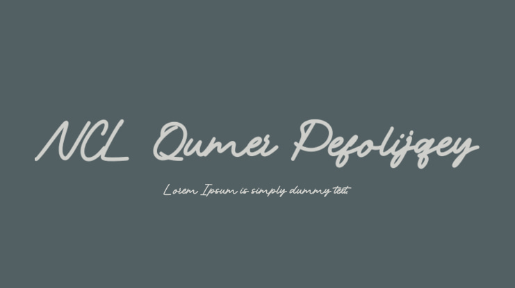 NCL Qumer Pefolijqey Font
