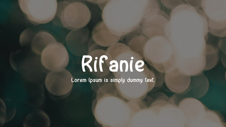 Rifanie Font