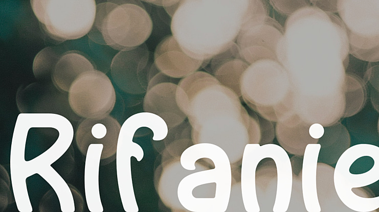 Rifanie Font