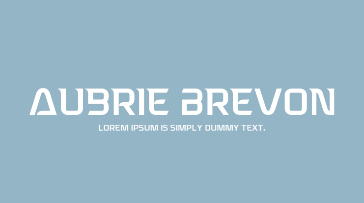 Aubrie Brevon Font