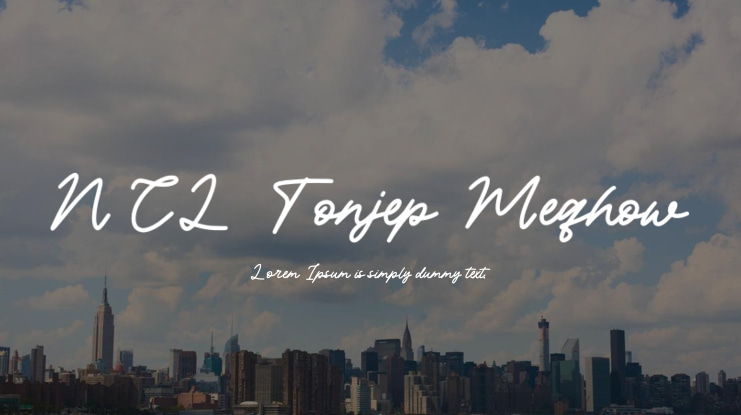 NCL Tonjep Meqhow Font