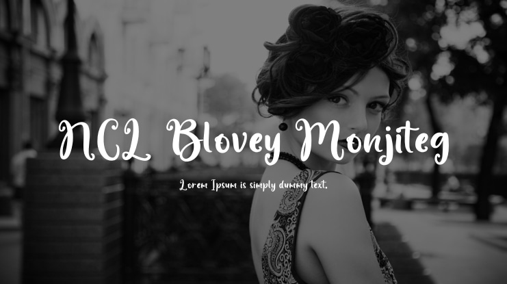 NCL Blovey Monjiteg Font