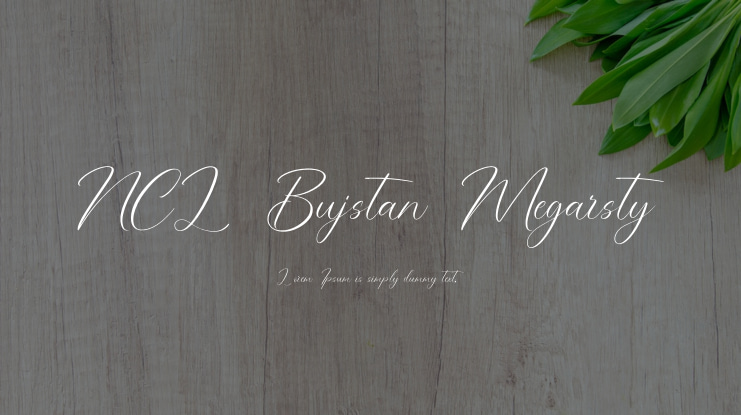 NCL Bujstan Megarsty Font