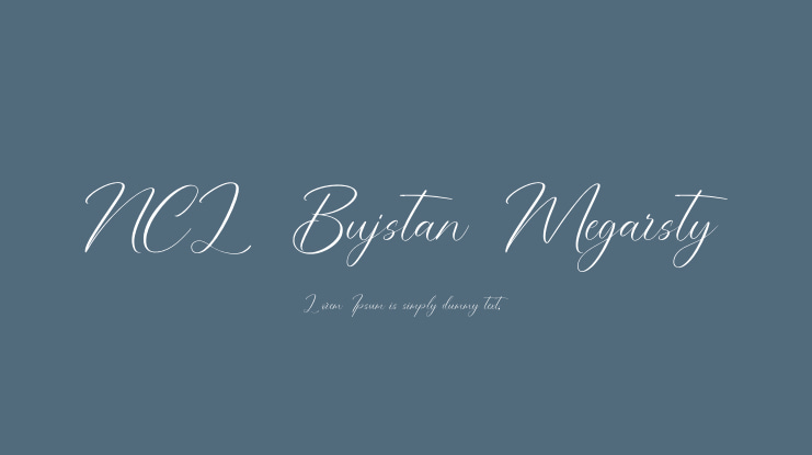 NCL Bujstan Megarsty Font