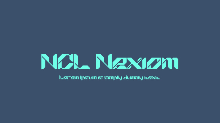 NCL Nexiom Font Family