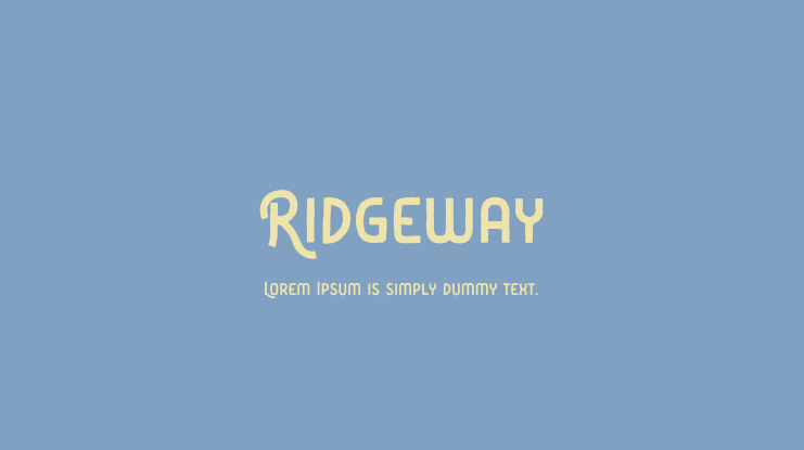 Ridgeway Font