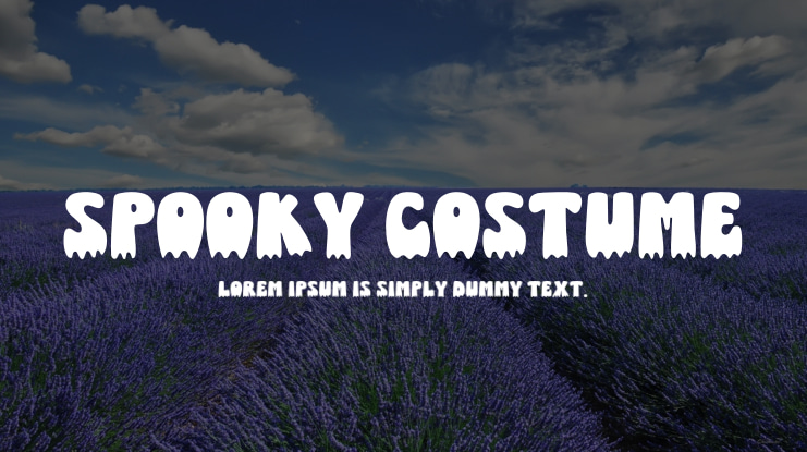 Spooky Costume Font