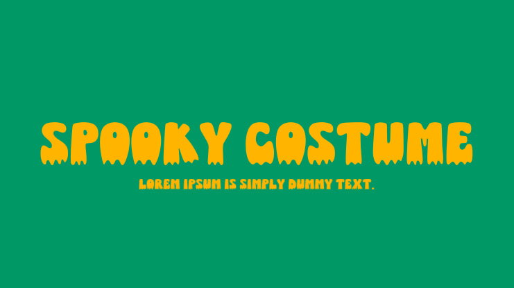 Spooky Costume Font