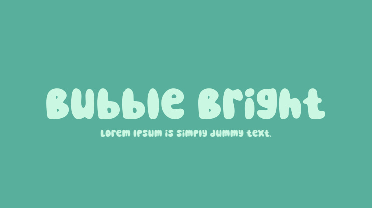 Bubble Bright Font