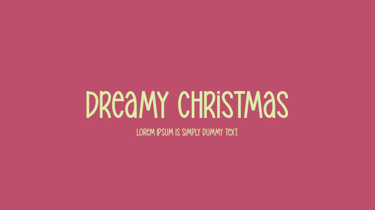 Dreamy Christmas Font