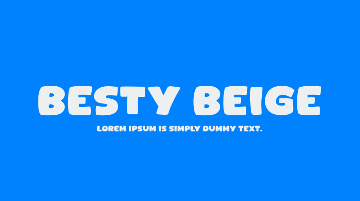 Besty Beige Font