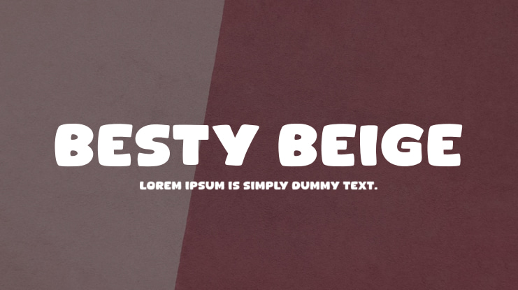 Besty Beige Font