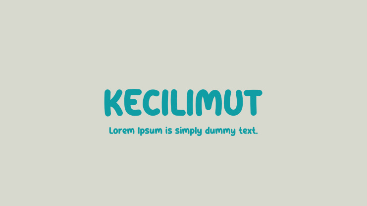 KECILIMUT Font