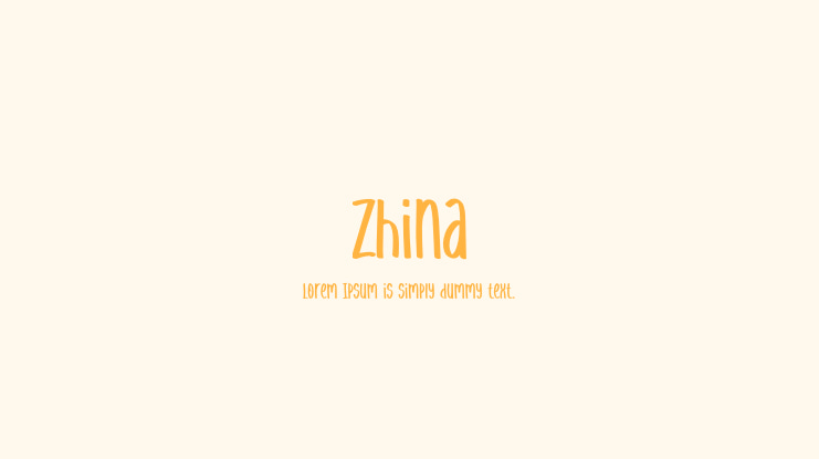 zhina Font Family